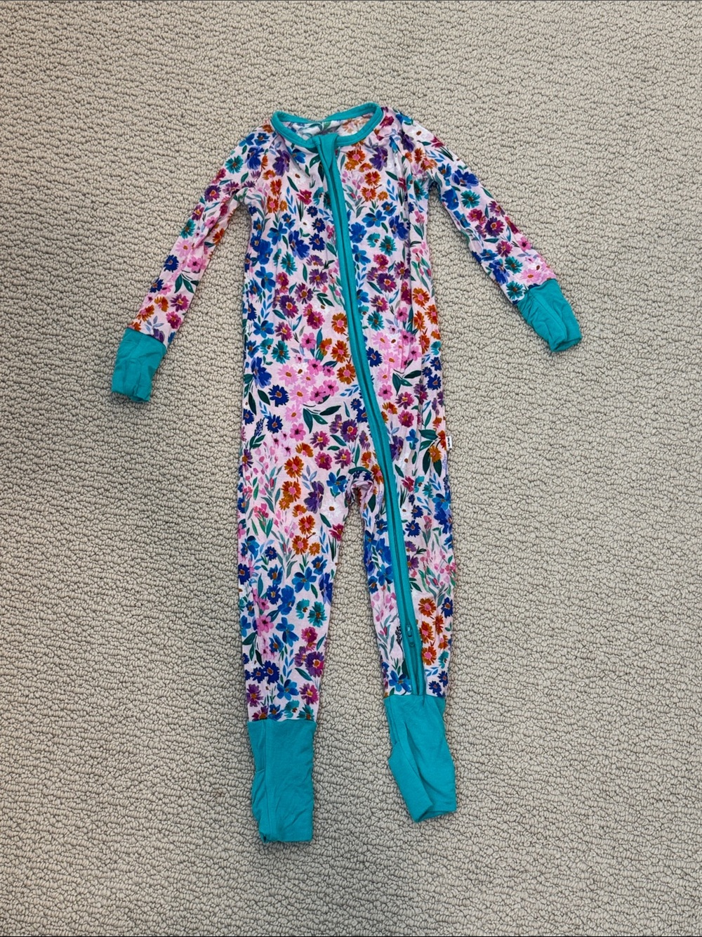 Little Sleepies Sweet Pea Zippie 12-18m